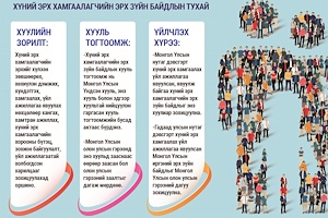 Инфографик: Хүний эрх хамгаалагчийн эрх зүйн байдлын тухай хуулийн танилцуулга