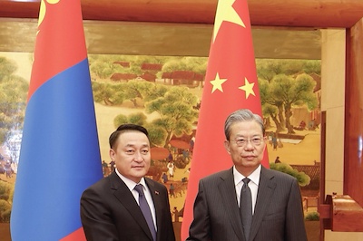 Chairman of the State Great Hural D. Amarbayasgalan met with Zhao Leji, Chairman of the Standing Committee of the National People's Congress of China