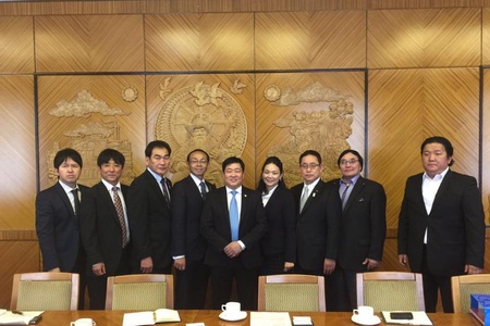Япон улсын Мияаконожо хотын төлөөлөгчдийг хүлээн авч уулзлаа. 